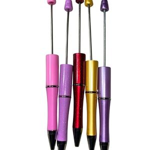 Colorful DIY bead pens —- set of 5